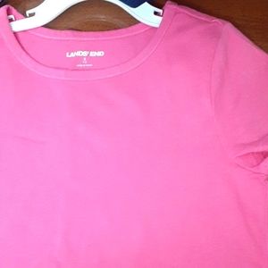 NWT Land's End solid Tshirt Sz 7/8